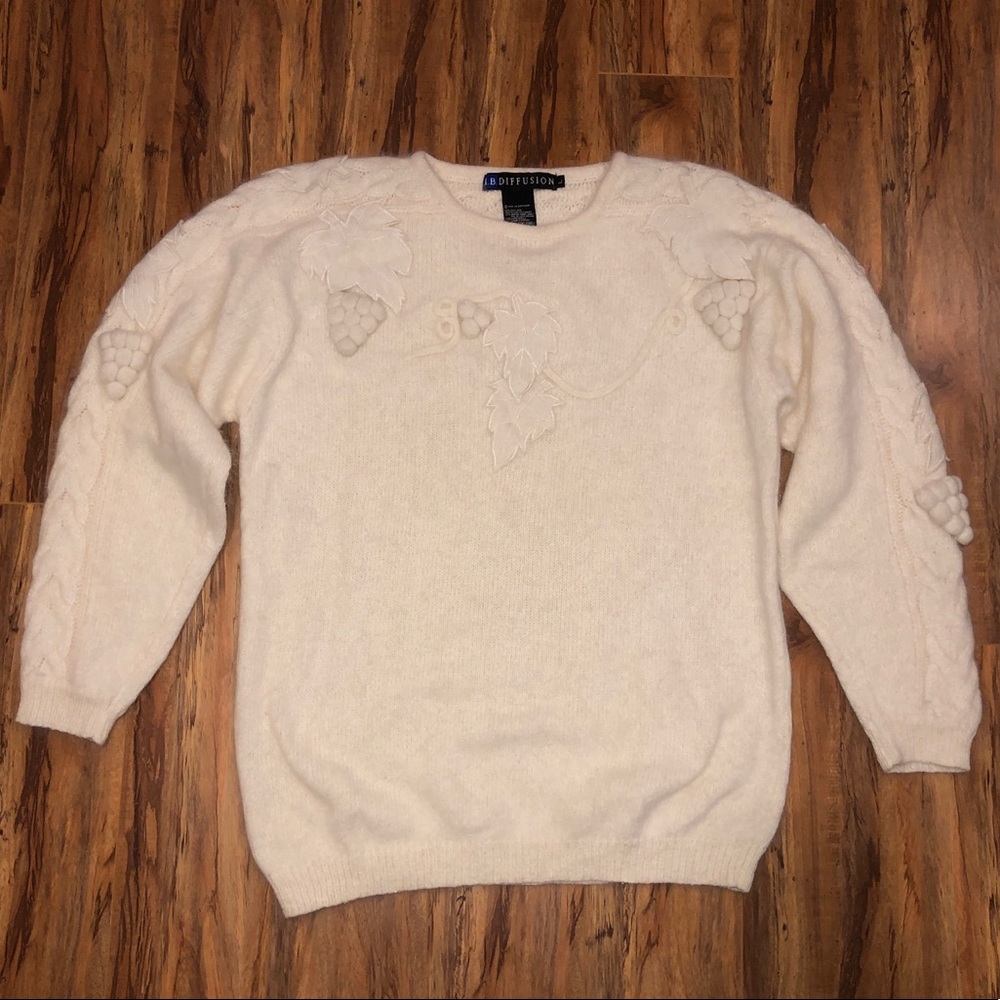 Vintage Silk Angora Knit Sweater